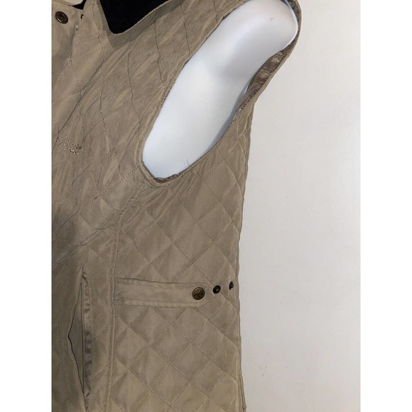 O'KEAHEYS EQUESTRIAN QUILT LIGHT BROWN SUEDE VEST WOMEN'S MEDIUM - Picture 5 of 13